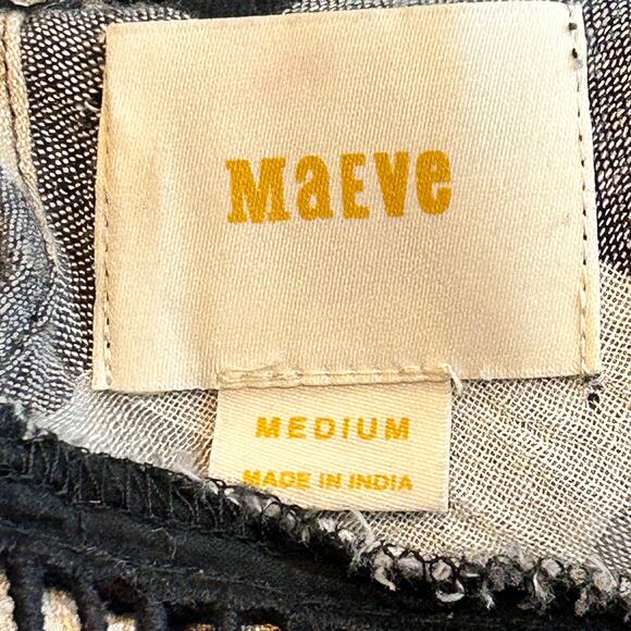 Maeve {Anthropologie} Dress Tunic plaid kimono size Medium - Picture 8 of 9